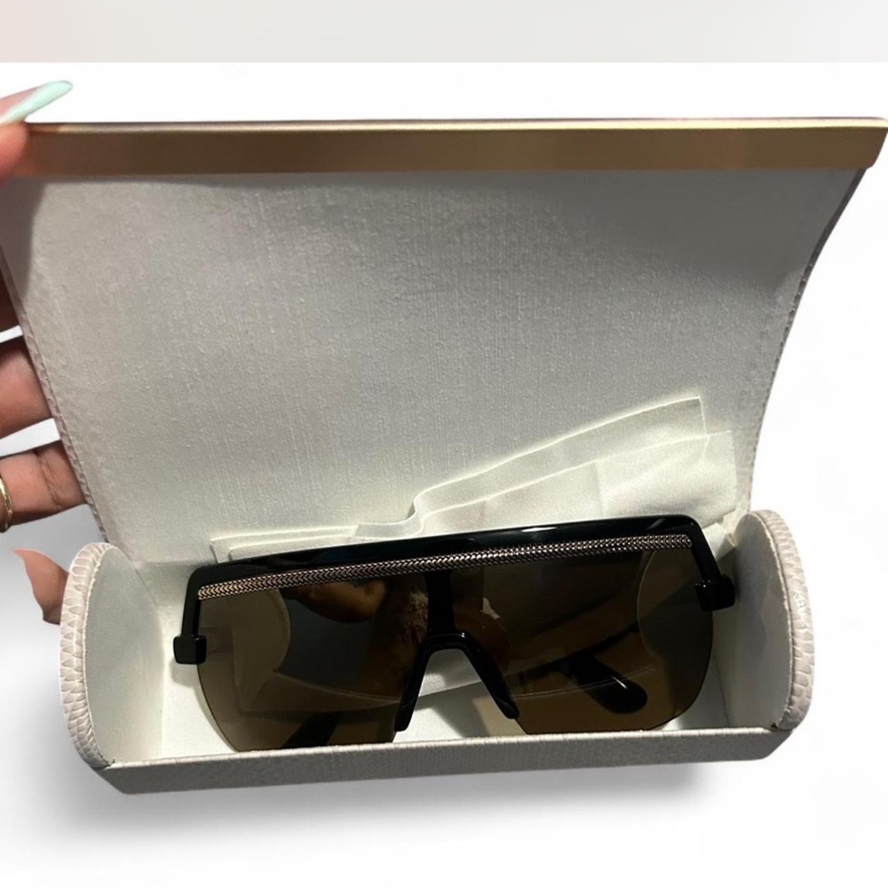 Jimmy Choo Black and Gold Sunglasses